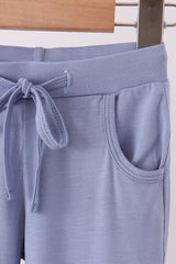 Blue Excavator Bamboo Pajama Set