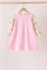 Pink bow pumpkin ruffle 2pc set