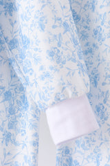 Blue floral print mom&me pants set