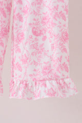 Pink floral print mom&me pants set