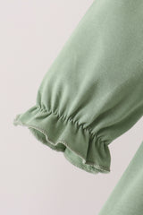 Green farm embroidery bloomer set