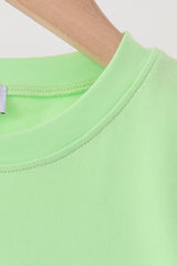Green Jack-O-Lantern embroidery top