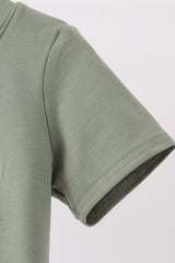 Green pumpkin french knot top