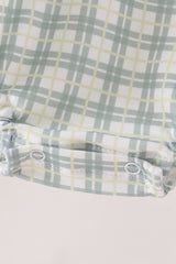 Sage plaid pocket bubble