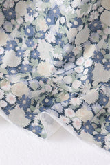 Vintage Floral Smocked Mom Dress