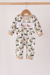Duck embroidery romper