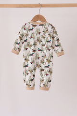 Duck embroidery romper