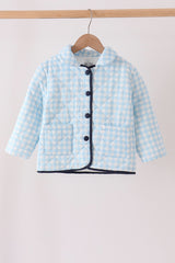 Blue gingham jacket