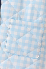 Blue gingham jacket