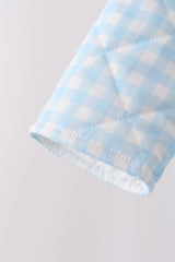 Blue gingham jacket