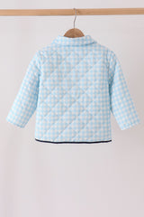 Blue gingham jacket