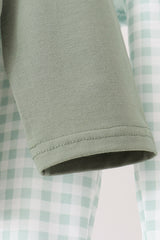 Green Gingham Pants Set