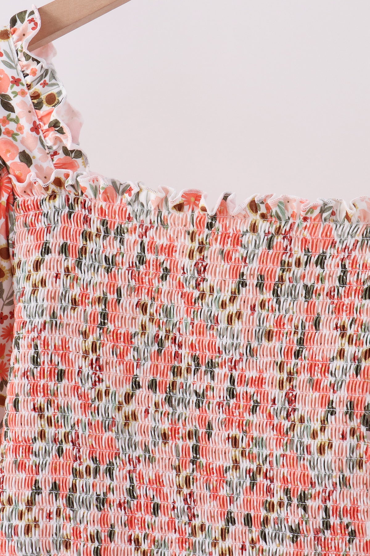 Floral smocked mom dress
