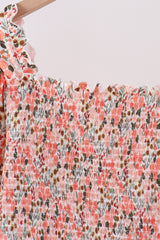 Floral smocked mom dress