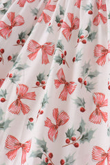 Merry christmas embroidery dress