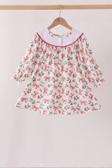 Merry christmas embroidery dress