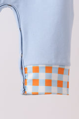Blue Turkey Applique Romper
