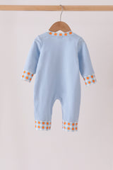 Blue Turkey Applique Romper