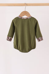 Forest camouflage turkey applique bubble