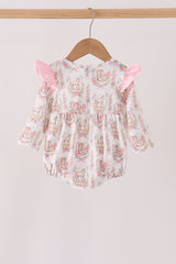 Pink horse ruffle bubble