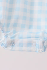 Pumpkin Pie Embroidery Gingham Bubble