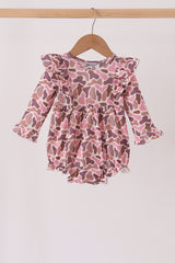Pink leopard rufle bubble