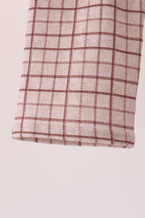 Brown Howdy Y'ALL boots embroidery plaid pants set
