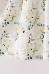 Sage floral smocked ruffle pants set