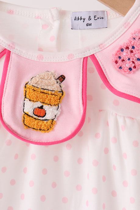 Pink french knot dot bubble