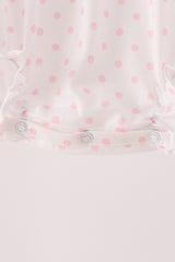 Pink french knot dot bubble