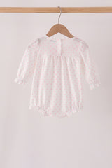 Pink french knot dot bubble