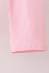 Pink french knot dot pants set