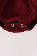 Brown Pumpkin Embroidery Hoodie Bubble