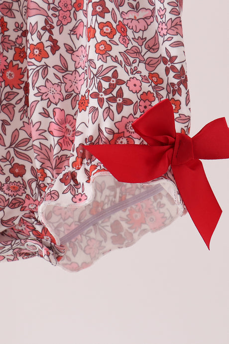 Maroon thankful floral leaves embroidey bubble