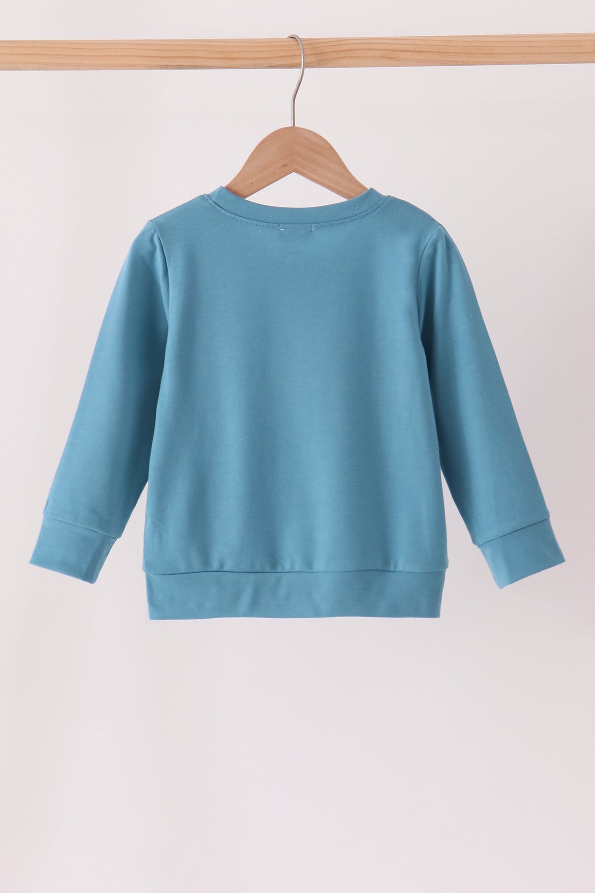 Blue Cow Embroidery Top