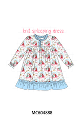 Blue frozen ruffle dress