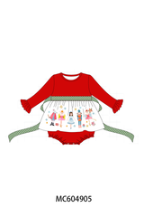 Red Nutcracker Ruffle Bubble