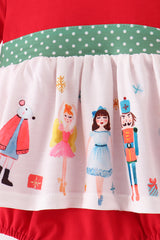 Red Nutcracker Ruffle Bubble