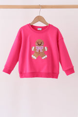 Pink Gingerbread Sequin Top