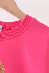Pink Gingerbread Sequin Top