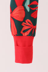 Forest Bow Zip Bamboo Romper