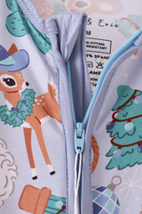 Blue Cowboy Bamboo Romper