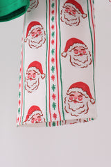 Green Santa Embroidery Pants Set