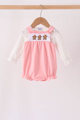 Pink Gingerbread Embroidery 2pc Set