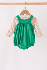 Green Gingerbread Embroidery 2pc Set