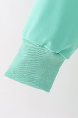 Mint Santa Sequin Mom&me Top