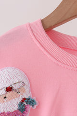 Pink Santa Sequin Top