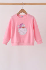 Pink Santa Sequin Top
