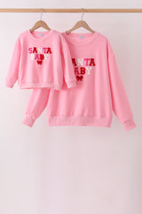 Pink Santa Baby French Knot Mom&me Top