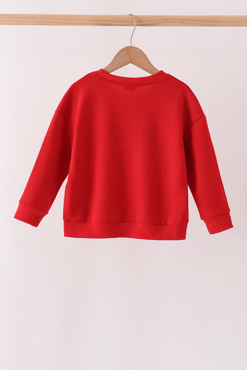 Red Candy Cane Sequin Top